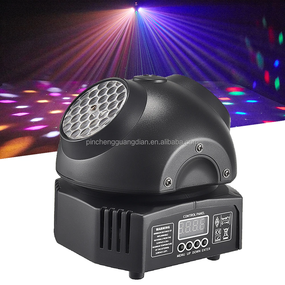 

New Design Mini 36W Kaleidoscope Moving Head Light Green Laser Dmx Disco Lights With Remote Controller