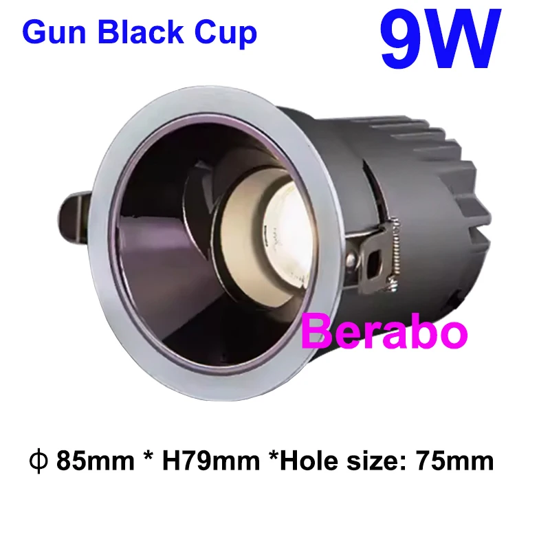 Superhelle Einbau-LED-Downlights COB Dimmbar 12W 18W 24W LED-Deckenleuchte 110V 220V für Innenräume Neues Design Blendfreie Spot-Leuchten