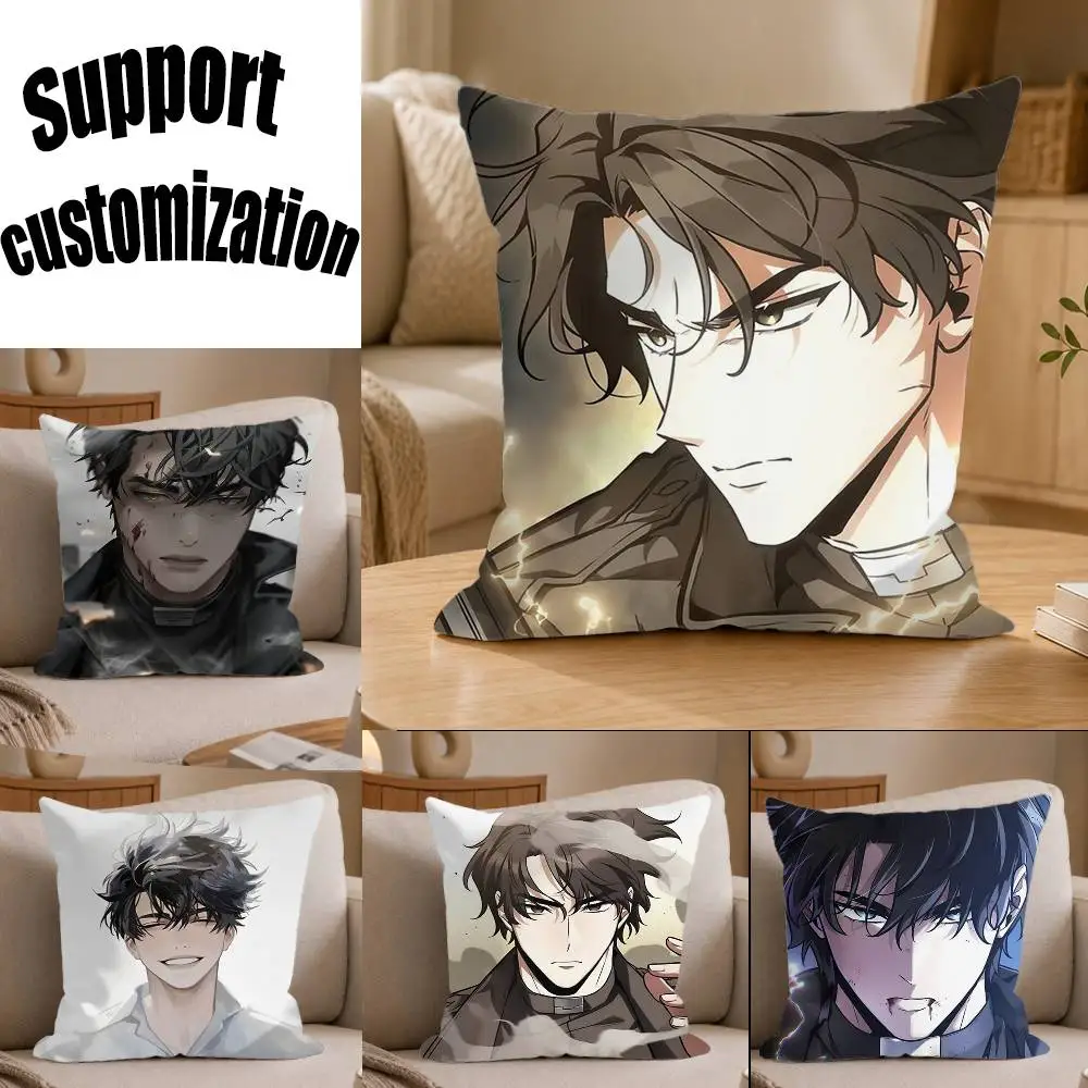 

TWSA Yoo Joonghyuk Manga ORV Square Sofa Pillow Cover Solid Color Living Room Home Decor Cushion Case