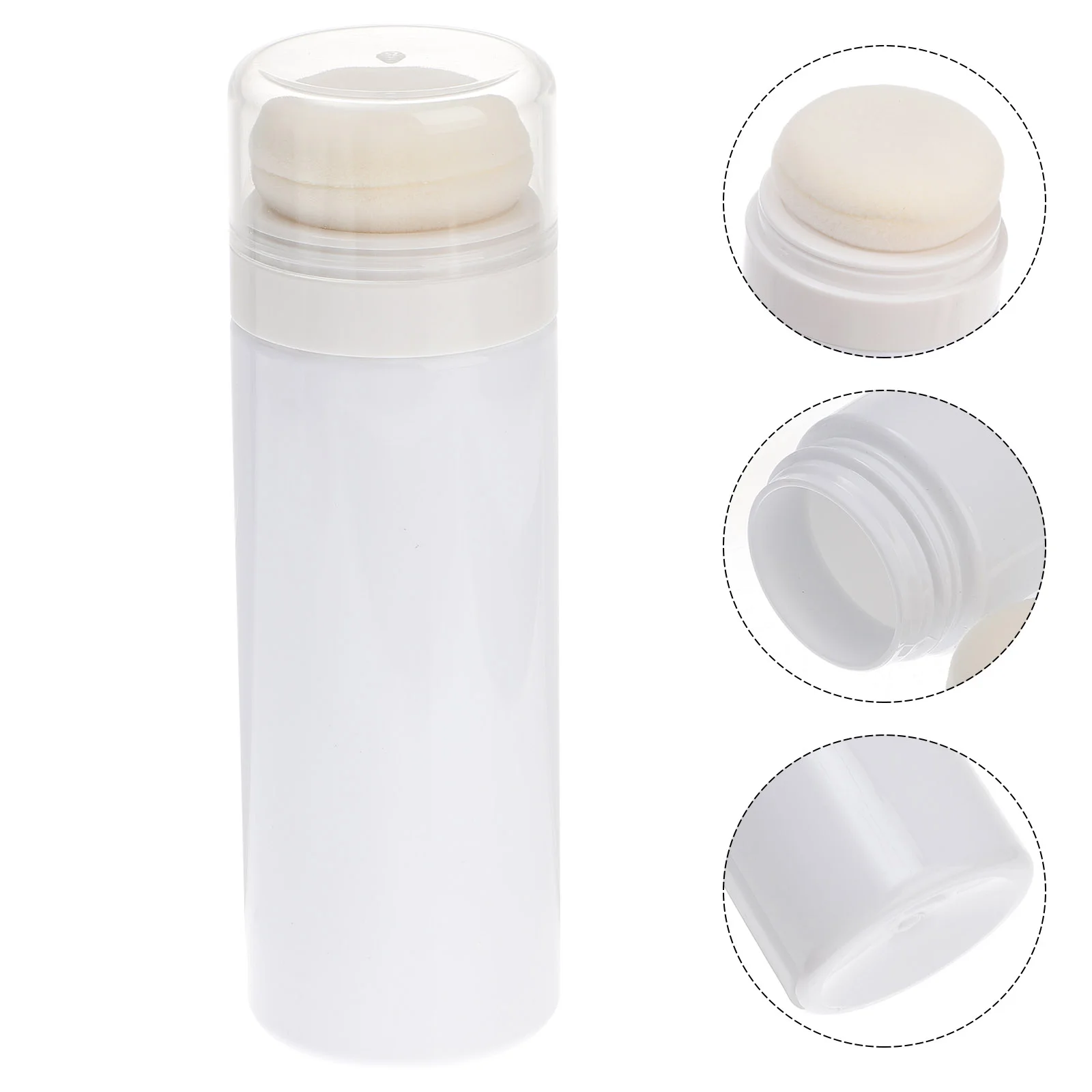 

Compact Baby Powder Talcum Holder Bottle Puff Corn Starch Travel Size Cotton Empty Case