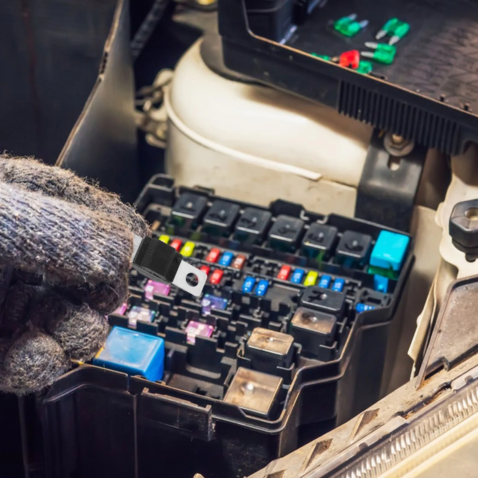 

3Pcs Automotive Replacement Fuse Car Bolt-on Durable Fuse Holder Mini Size for Smooth Repair and Protection Automotive Part