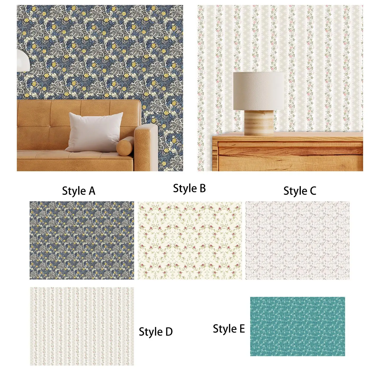 Puppenhaus-Tapete, Puppenhaus-Dielen-Aufkleber, Mini-Effektpapier für Puppenhaus im Maßstab 1:11, 1/12, Maßstab 1/6, DIY-Dekor