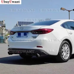UBUYUWANT For Mazda 6 Atenza 2014 - 2018 ABS Plastic Rear Diffuser Bumper Guard Protector Skid Plate Bumper Cover Trim