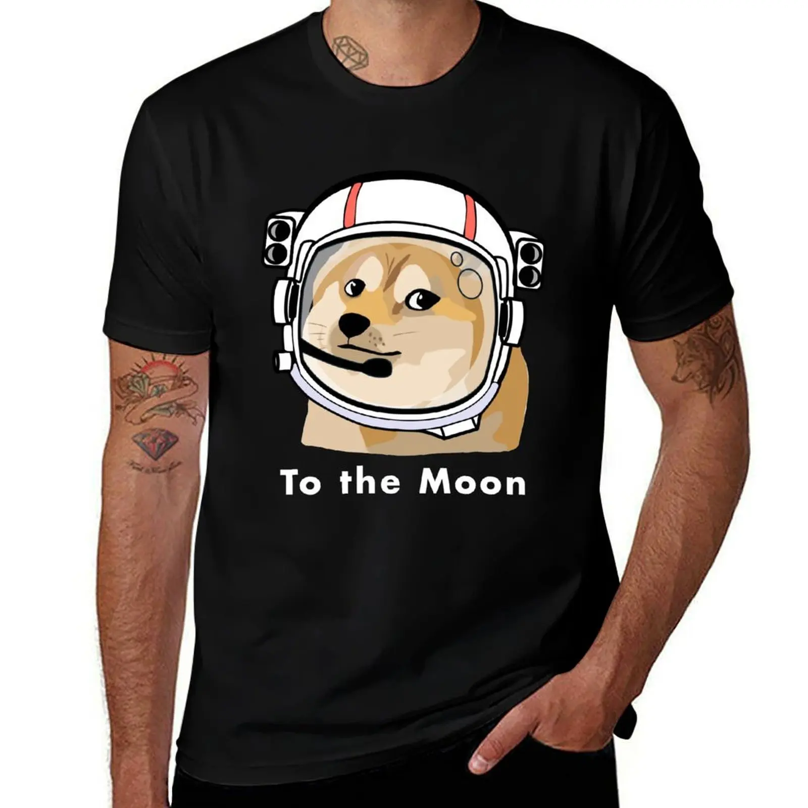 

Doge to the moon T-Shirt Athletic Fit Sports Short Sleeve Top