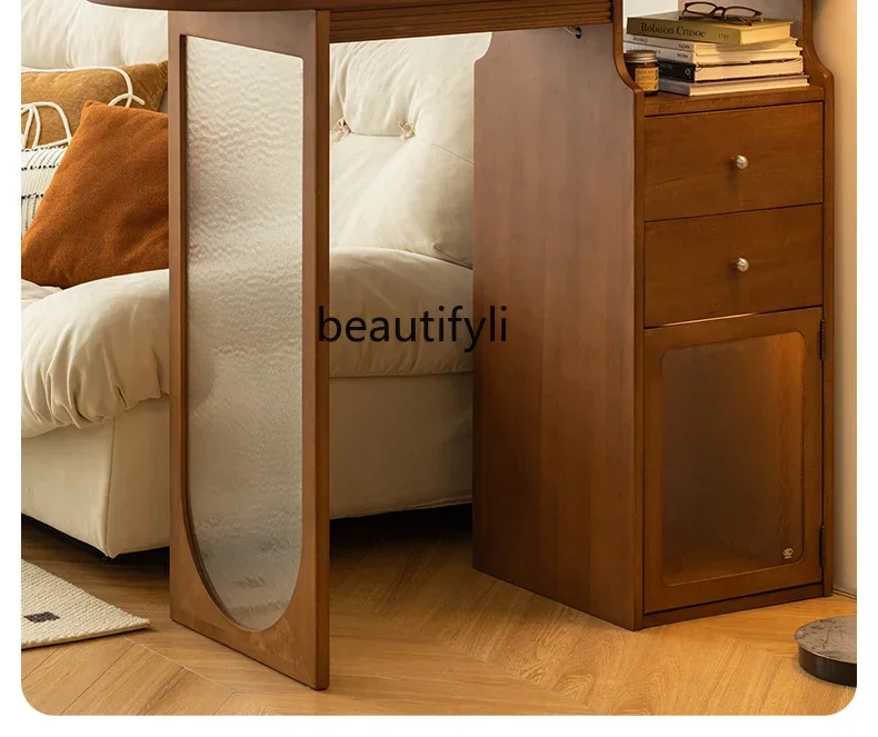 xxRetro Solid Wood Bar Cabinet Simple Living Room Partition Bar Table Balcony Kitchen Island Sideboard Cabinet Chest of Drawers