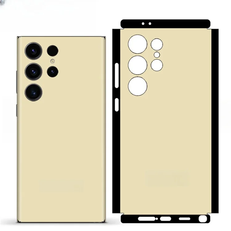 Plain Color Skin for Samsung Galaxy S26 S24 S22 S25 S20 Ultra / Note 20 Ultra 10 S10 Plus Back Screen Protector Sticker