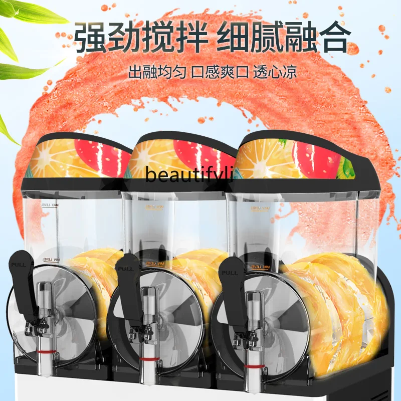 Three-cylinder XC336 slush automatic smoothie machine cold drink juice beverage machine