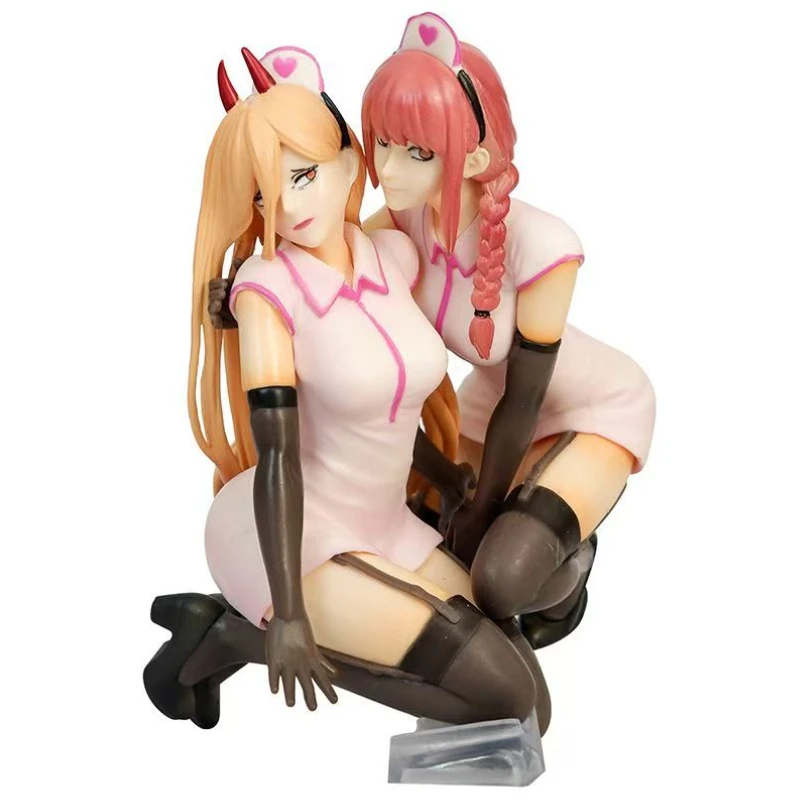 

Sexy and charming female doll Nurse Pawa&Machima Anime around animation GK figure gift toy bookshelf ornament collection model