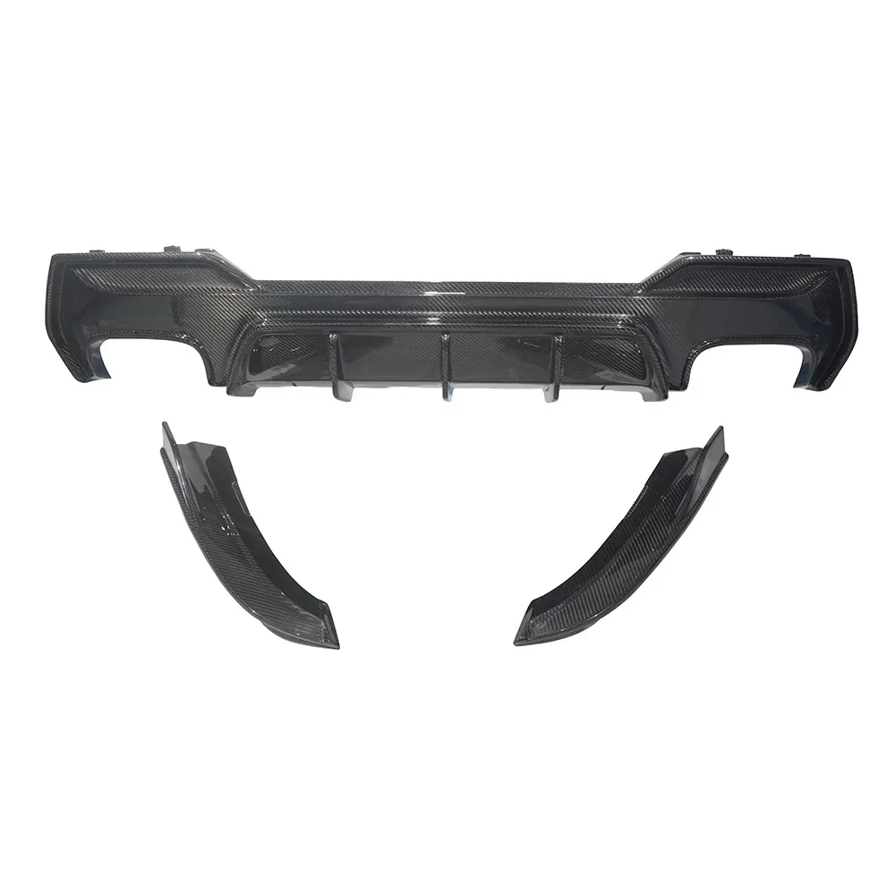 

Flying Wing Dry Carbon Fiber Rear Bumper Lip Diffuser Winglets Fits For 4 Series G22 G23 430 2 Door Coupe 2021-2023