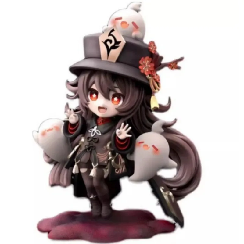 Genshin Impact Hu Tao Game Related Products Qversion Kawaii Anime Action Figure Model Toys Gifts Doll Statue Collection Ornament