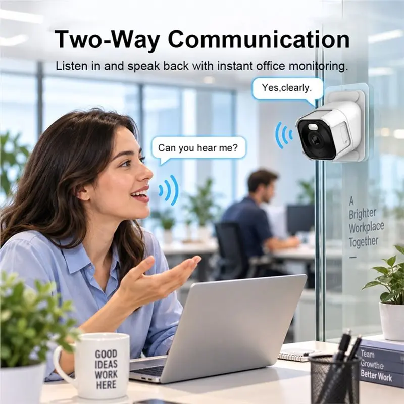 ABZW HD Camera Wifi Wireless Monitoring Remote Control Night-Vision Security Protection Smart Home Surveillance System