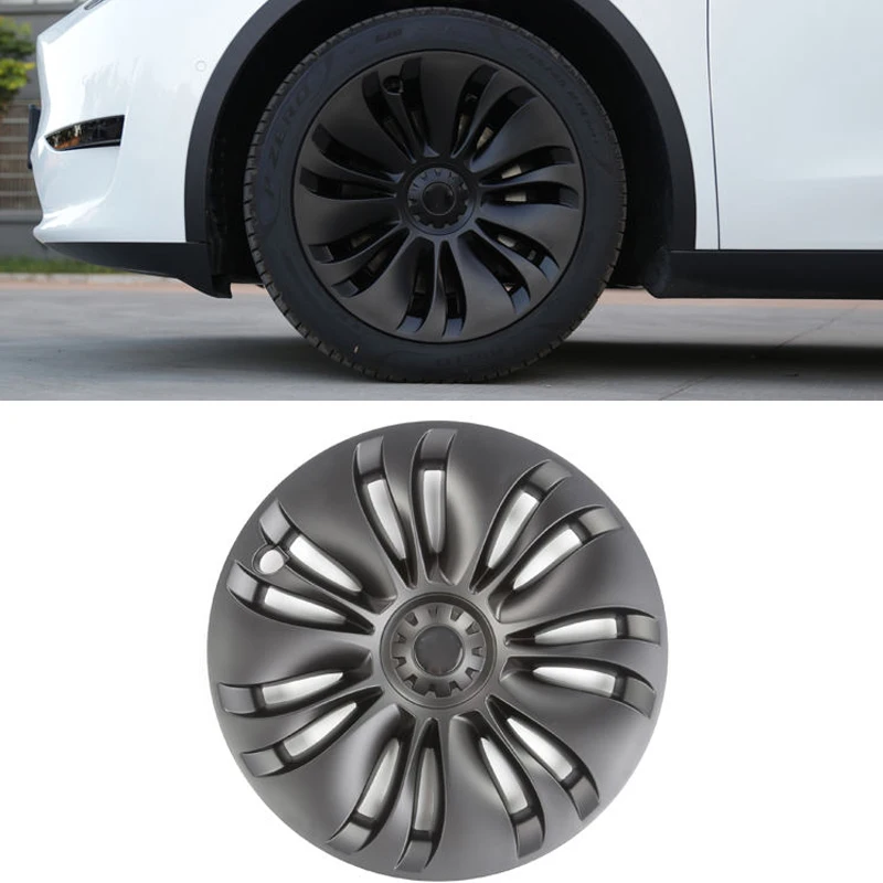 

19 Inch 4PCS For Tesla Model Y Hub Cap Original Car Replacement Wheel Cap Automobile Hubcap Full Cover Accessories 2021 2022