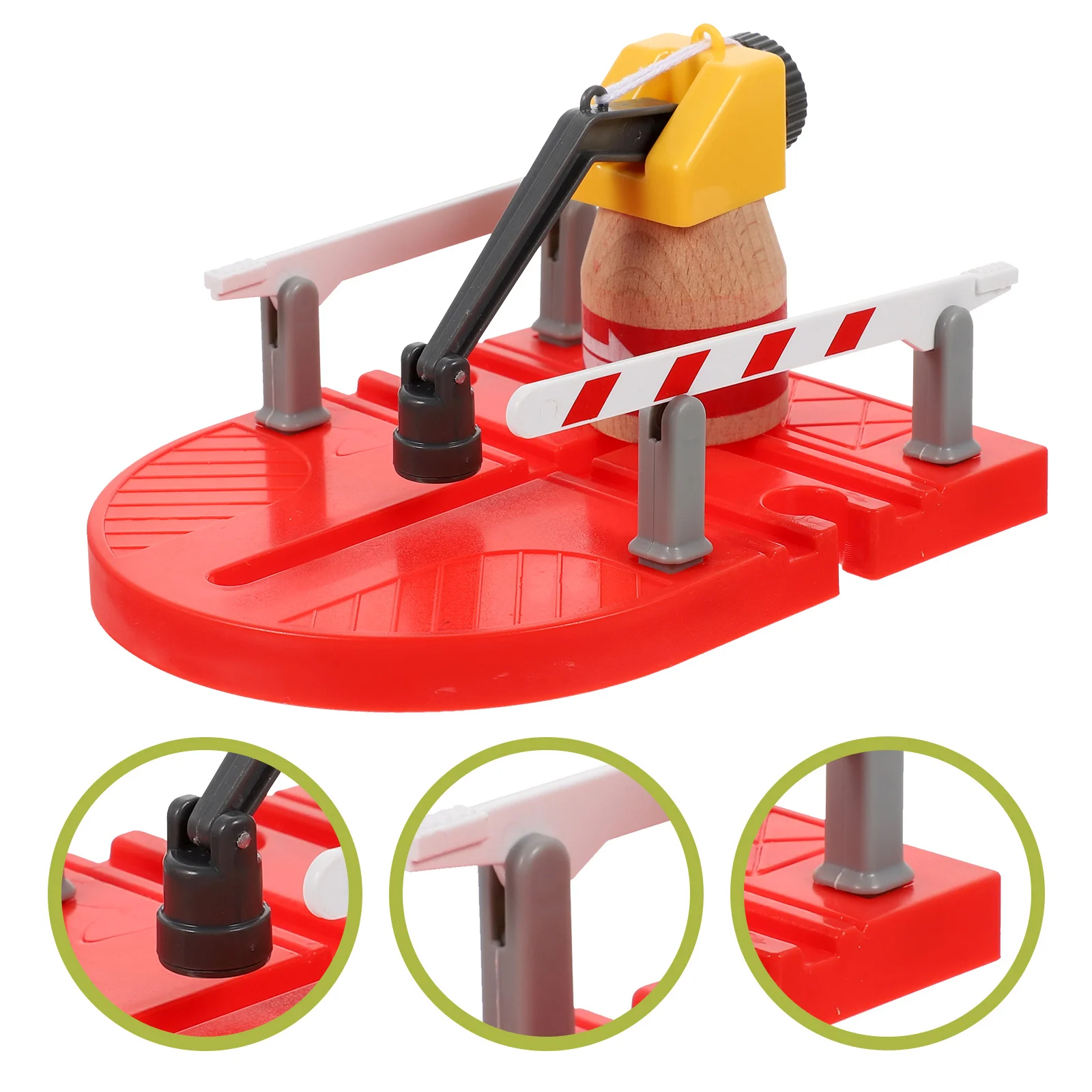 Magnetic Rail Crane Accessories Child Toy Machine Model Plastic Stem Railway Train