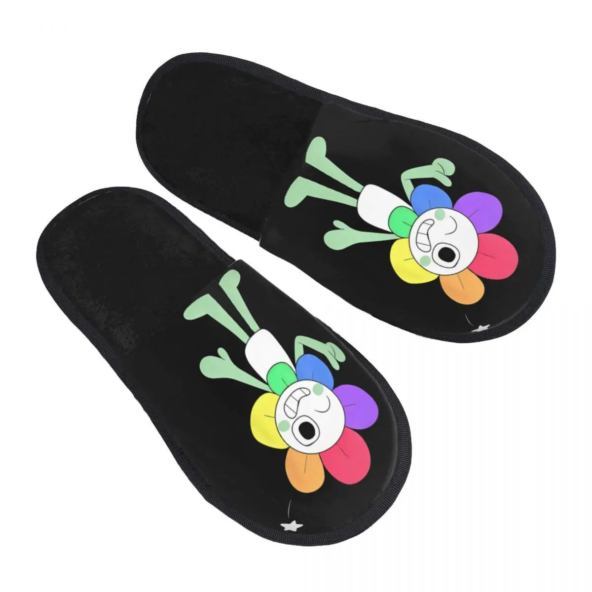 

Custom Dandys World Pebble Memory Foam Slippers Women Comfy Warm Game Anime House Slippers