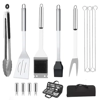 15-Piece BBQ Grill Tool Setbbq tool set, grill accessories, barbecue tools, stainless steel, grilling utensils, outdoor cooking, bbq kit, grill tools, barbecue gift, camping grill, 1