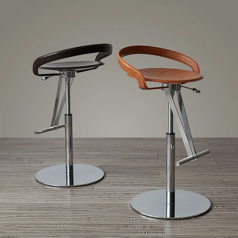 Counter Living Room Bar Stools Living Room Nordic Saddle Stool Highchairs Bar Chairs Wishbone Banqueta Salon Furniture