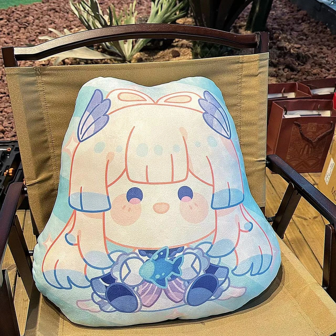 Anime Genshin Impact Sangonomiya Kokomi Cosplay cuscino bambola farcito carino doppio poggiatesta regali a forma di