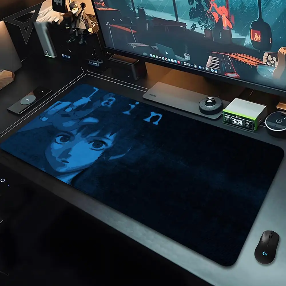 Cartoon Lain Mouse Pad Xxl Mouse Pad 900x400 Kawaii Desk Mat Pc Gamer Gaming Accessories Computer Offices Mousepad Keyboard