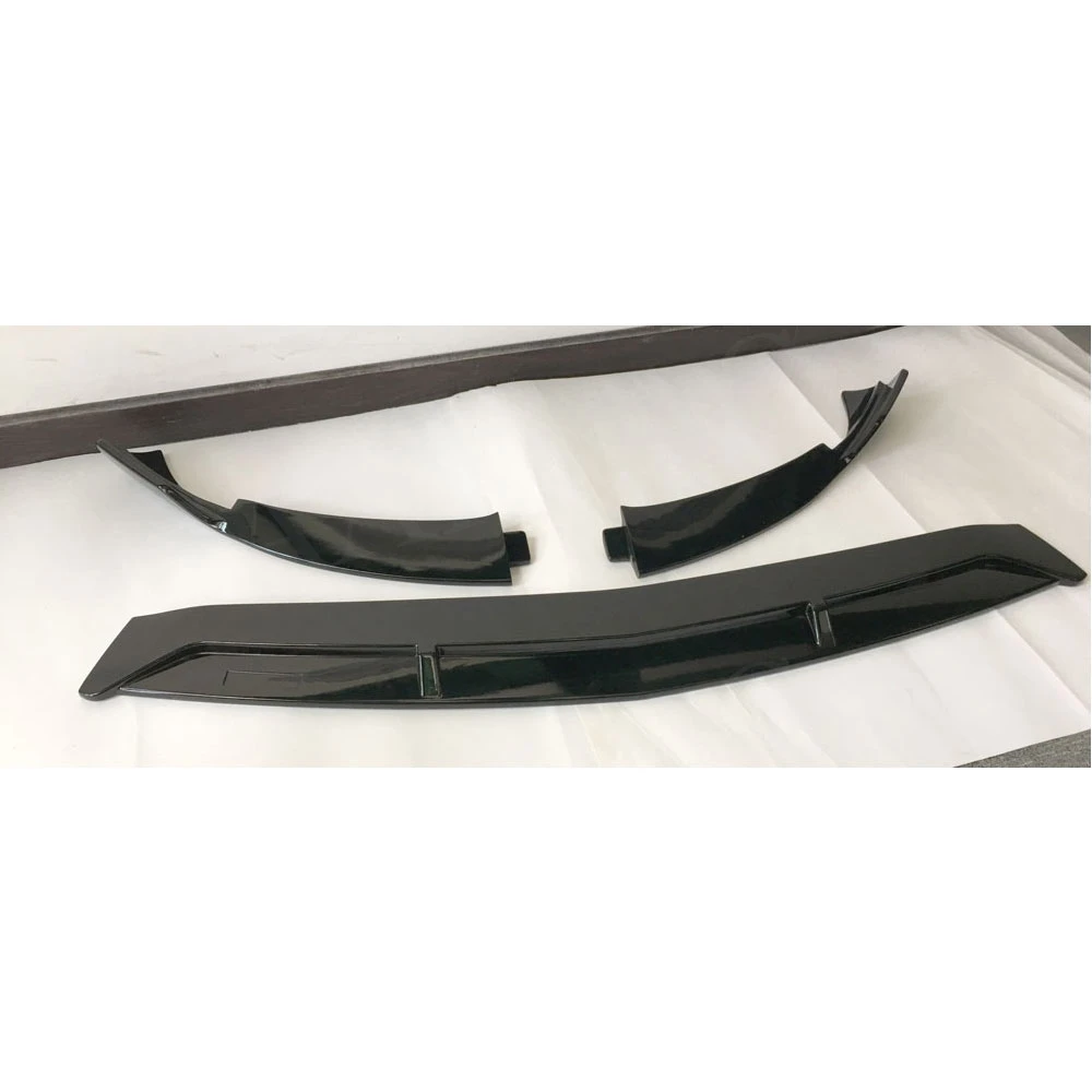 ABS Black Front Lip Spoiler for Mercedes Benz A Class W176 A200 Sport 2019 3 PCS One Set Head Bumper Chin Shovel Protector