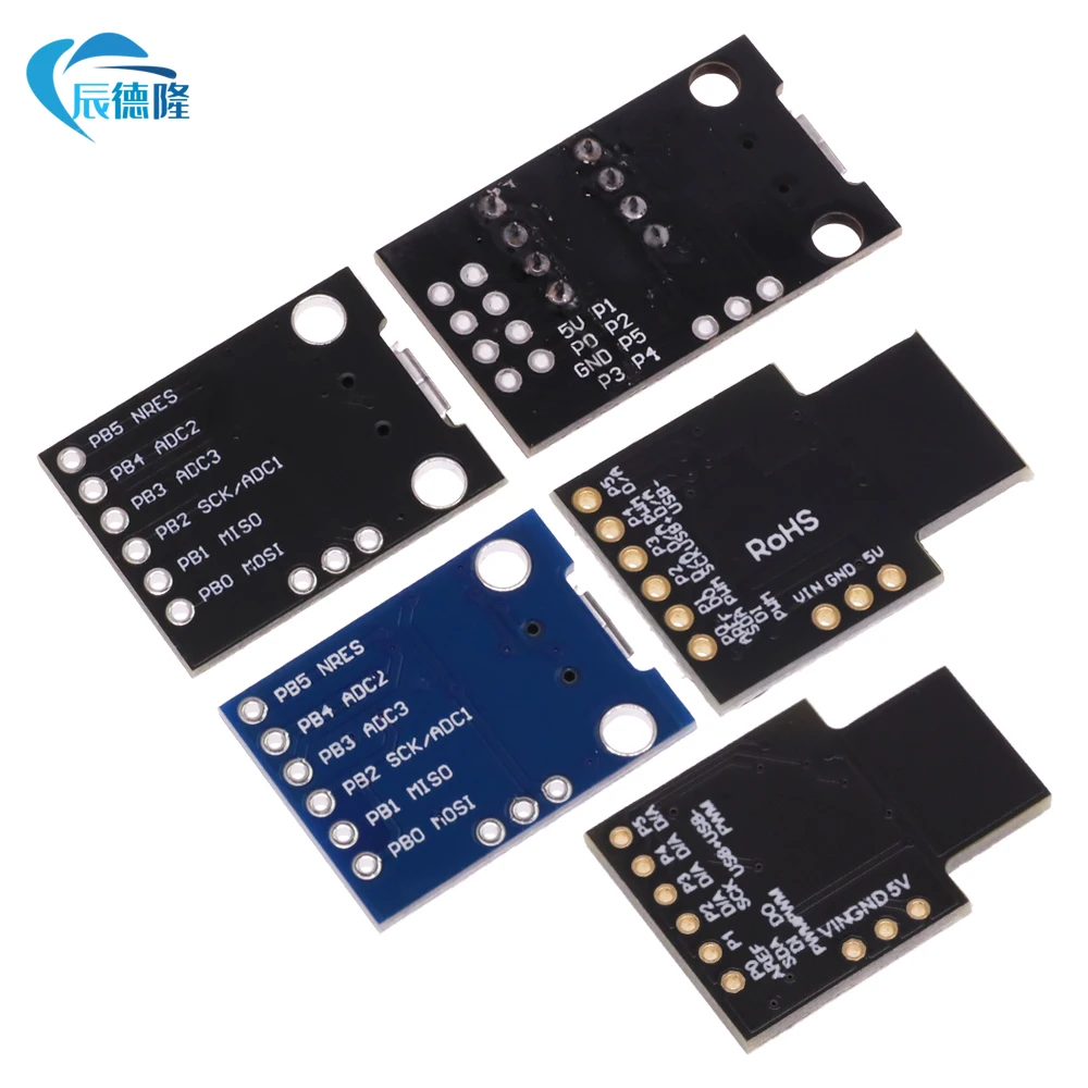 ATTINY Blue Black TINY85 Digispark Kickstarter Micro TYPE-C Development Board ATTINY85 Module for Arduino IIC I2C USB ATTINY45