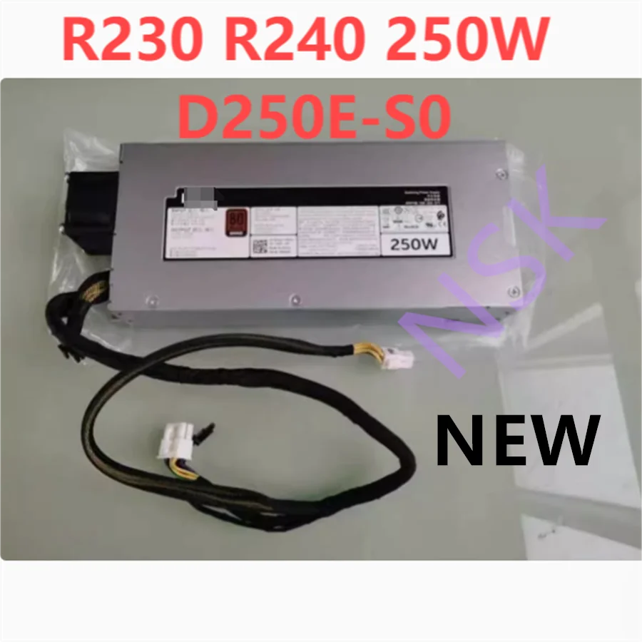 New FOR Dell R230 R240 Server Power Supply 250W P59VM 9J6JG P3G94 D09YF 100% test ok