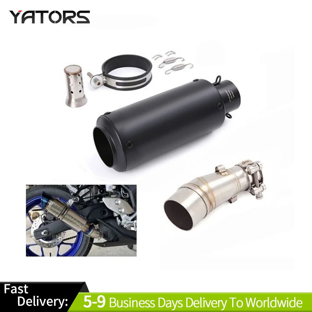 

Slip for Yamaha MT-03 YZF R3 2015-2024 Exhaust Mid Tail Pipe Muffler Tips Black Exhaust Systems Exhausts Pipes