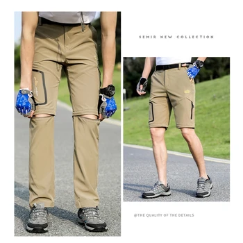 Ueteey กางเกงสองส่วนสำหรับผู้ชายและผู้หญิง, กางเกงเดินป่าตั้งแคมป์แห้งเร็วระบายอากาศได้ดีถอดออกได้สำหรับกลางแจ้ง