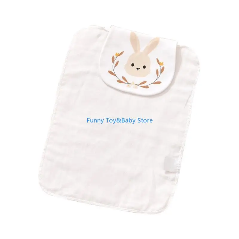 

Baby Sweat Towel Sweat Absorb Cloth Combed-Cotton Back Cloth Sweat Wipe Towel Kindergarten Back Pad Infant Shower Gift C90B
