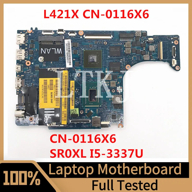 

CN-0116X6 0116X6 116X6 Mainboard For DELL XPS 14 L421X Laptop Motherboard With SR0XL I5-3337U CPU N13P-GV-S-A2 100% Fully Tested