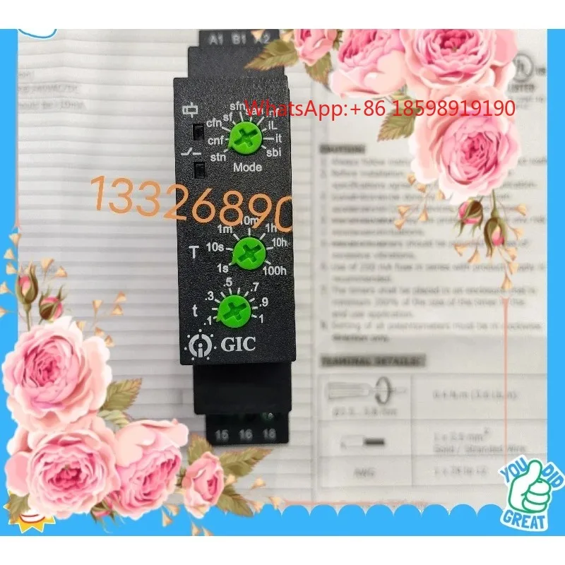 Multi-Functional Time Relay 1CMDTO Brand New For Industrial Control Equipment Spare Parts Stable Timing Performance