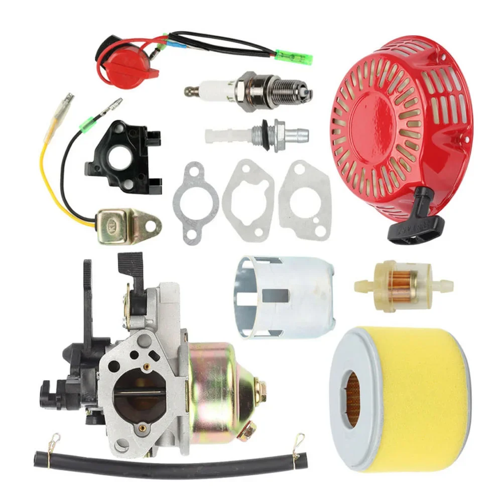 Carburetor Kit For Honda GX240 GX270 Recoil Starter Ignition Coil Air Filter