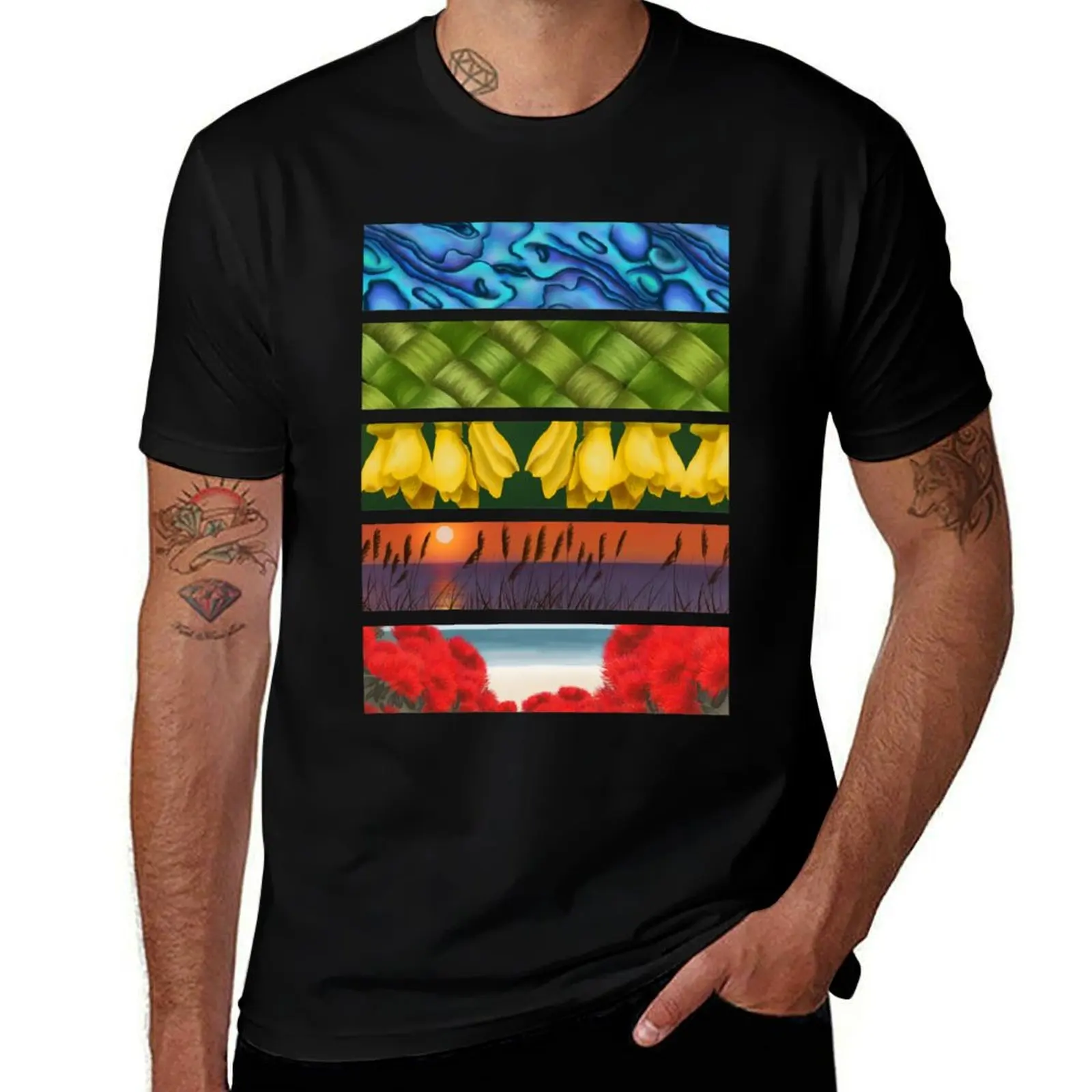 

Kiwiana Rainbow T-Shirt t shirt man cotton cotton t shirts man 100%