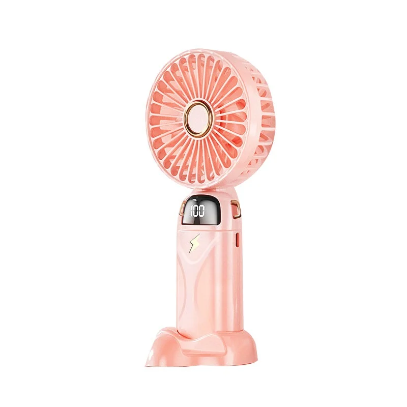 Portable Handheld Fan USB Charging Foldable 5 Level Speed Mini Fan For Travel Camping
