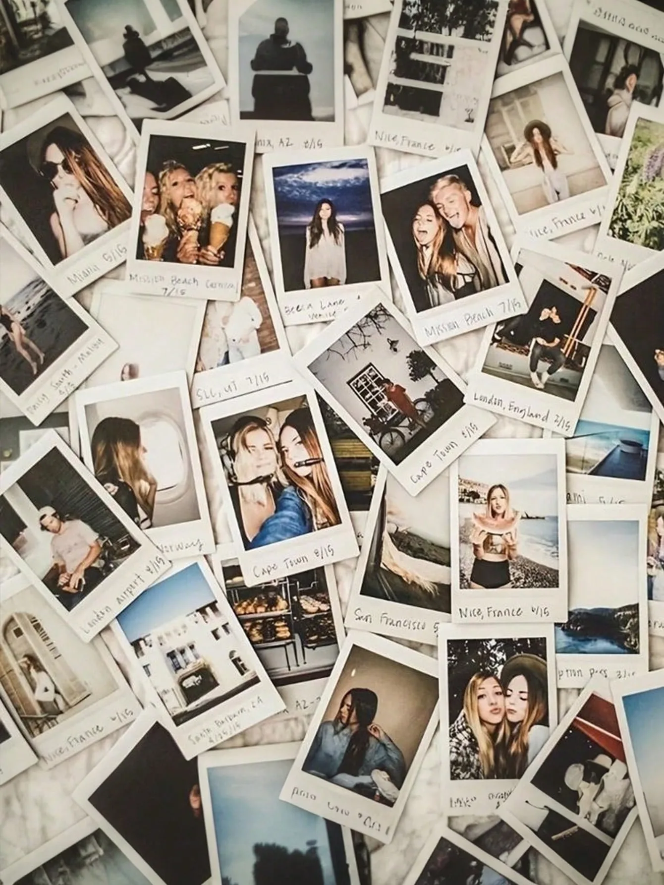 10/20/30/40/50/60pcs Personalized Photo Prints, Customized Photo Cards With Text,For Wedding Party Decor, Couple Gift, Birthday