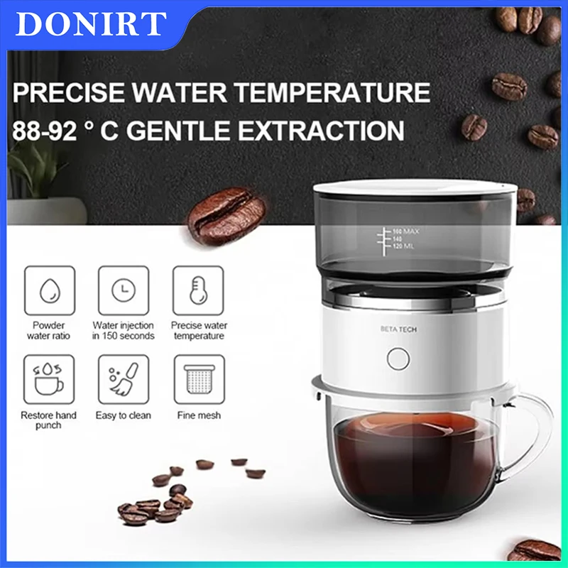 Mini Coffee Maker Hand-Pressed Coffee Machine Cafetera Coffee Grinder Automatic Hand Drip Coffee Americano Maker Coffeeware