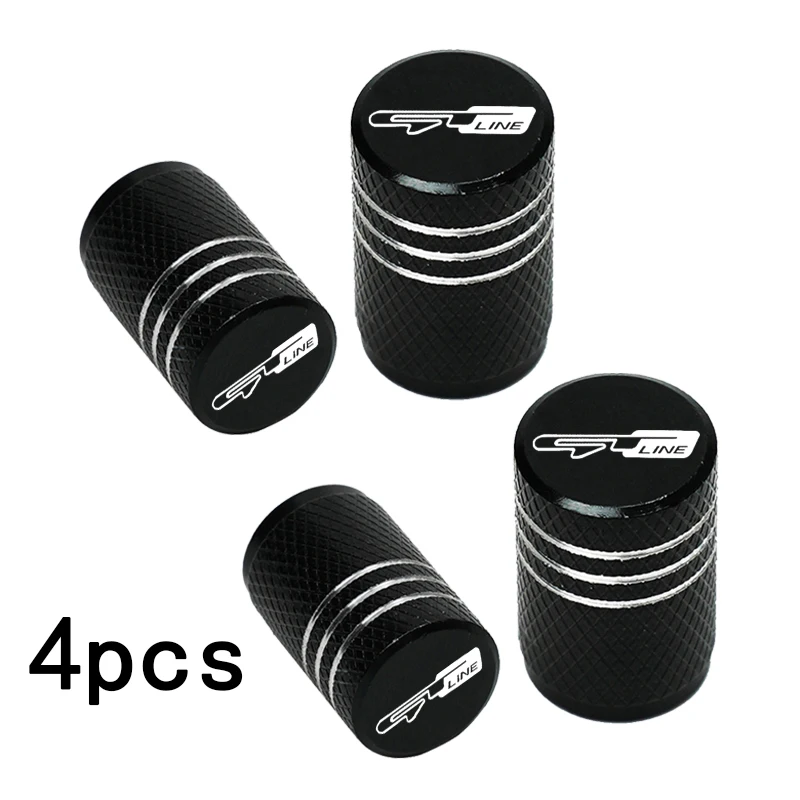 Tampas de válvula de pneu para roda de carro, pneu Stem Covers, Airdust, impermeável, Kia GT Line, ELANTRA, Sportage, Stinger, KX5, K3, K4, K5, 4pcs