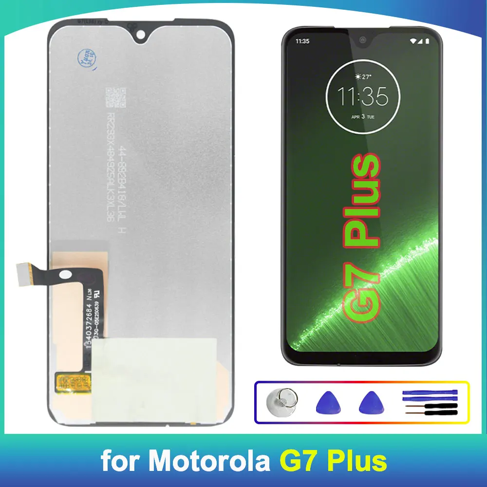 Tested For Motorola Moto G7 Plus Lcd Screen Display Touch Digitizer Assembly LCD Diaplsy For MOTO G7 Plus XT1965-2 LCD Diaplay