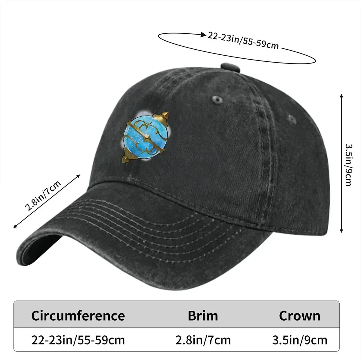 Cartoon Washed Men's Baseball Cap Sphere Trucker Snapback Caps Dad Hat Palworld Outdoor All Seasons Travel Adjustable Gollf Hats