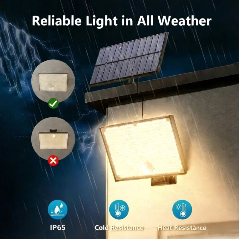 400LED Long Life 1800mAh Outdoor Solar LED Lights Spotlight Solar Panel With Motion Sensor Flood Light Wall Lamp For Yard Garden