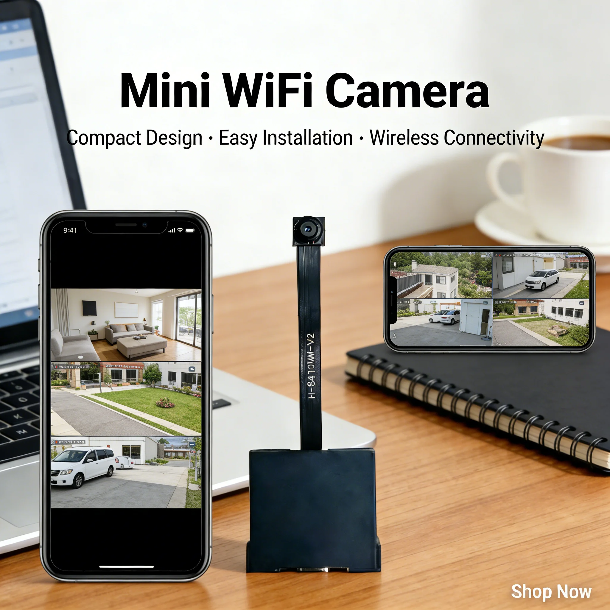 Upgraded Version 4K HD Mini WiFi Camera Supports Remote View