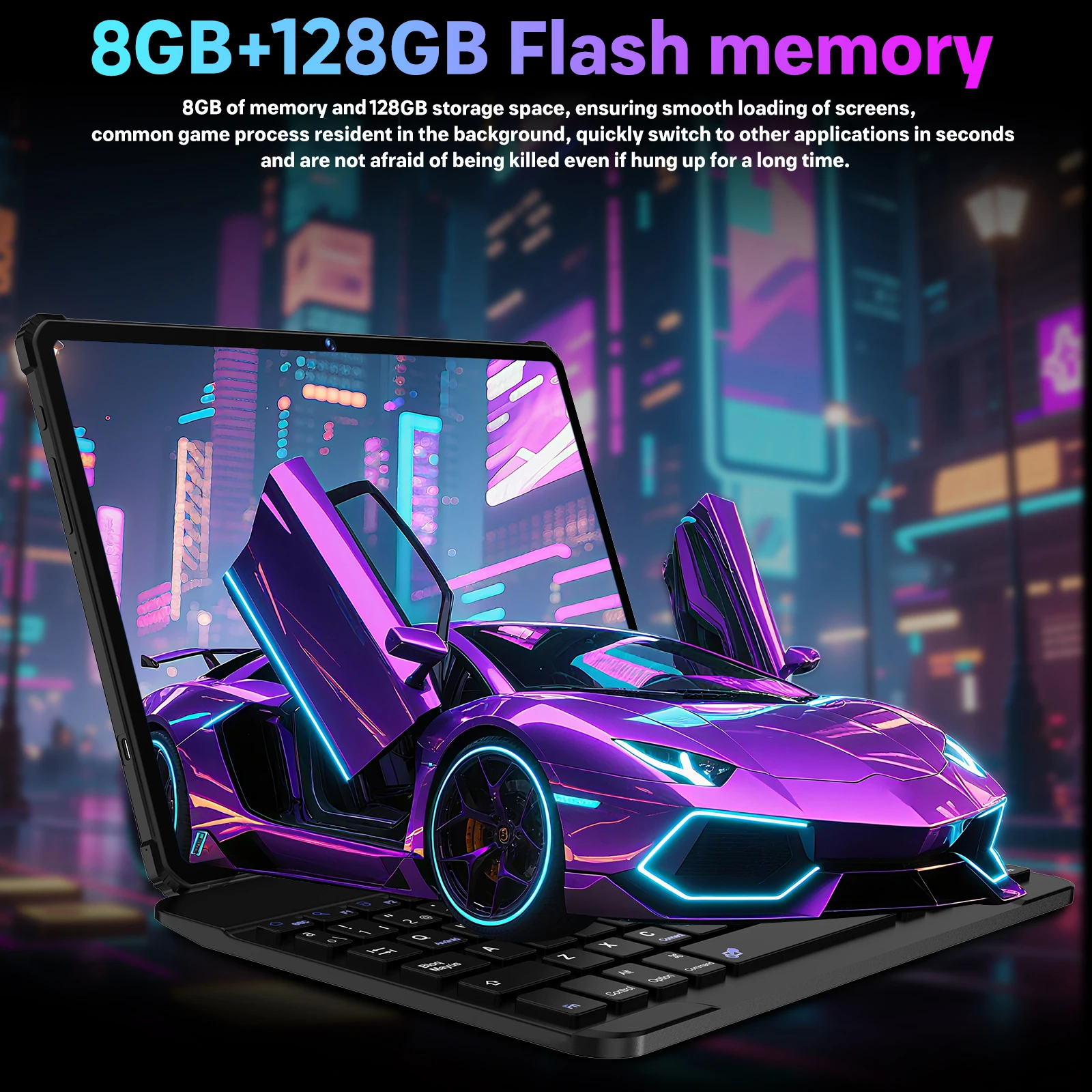 Nieuw ontwerp 10,1 inch Android 14 tablet-pc 8 GB 128G Google Play 4G Telefoongesprek Wifi Anti-valverlichtingsmodi GPS 8800 mAh Kids Tab