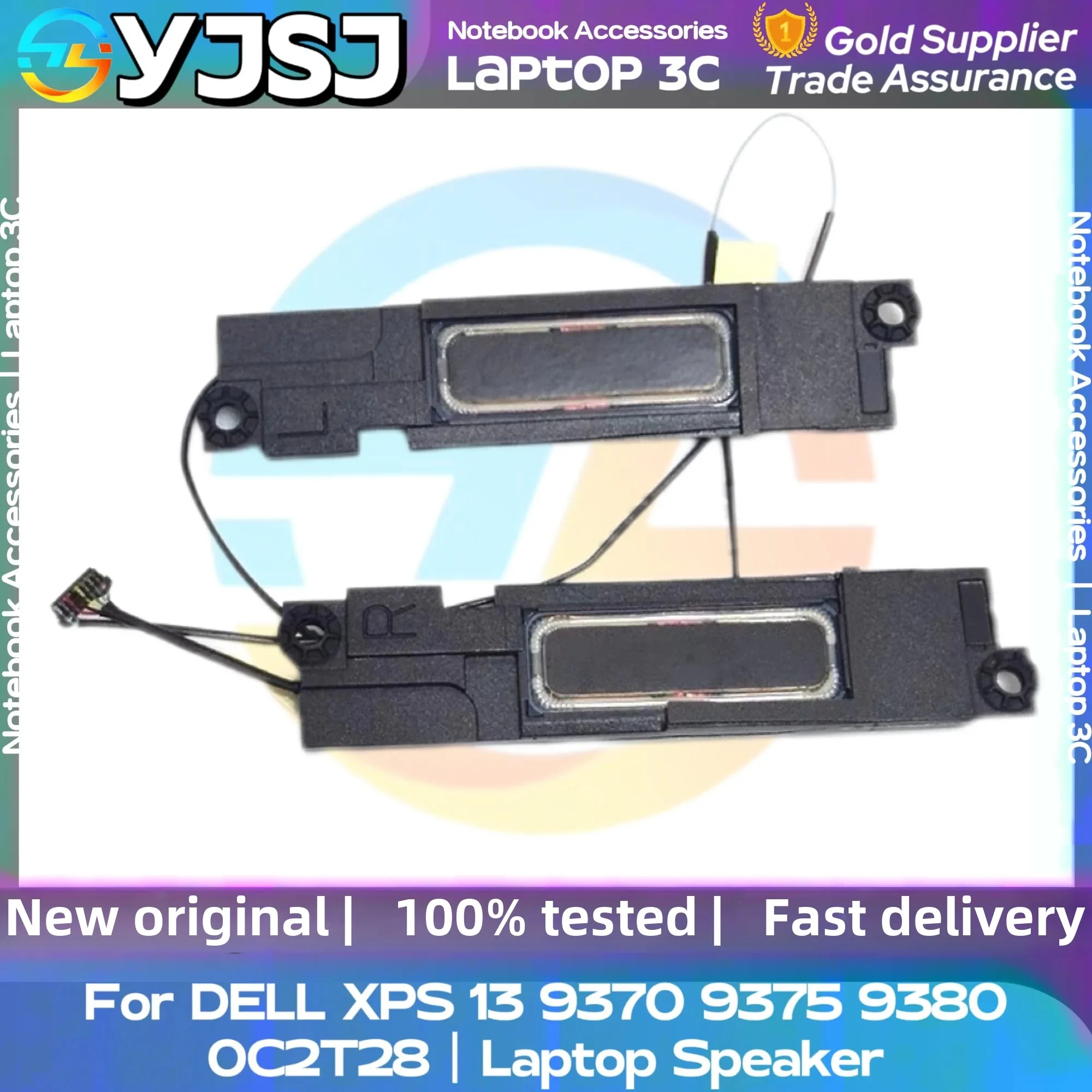 Novo alto-falante original genuíno para laptop dell xps 13 9370 9380 xps13 7390 9305 alto-falante embutido buzina áudio pk23000vl00 0c2t28