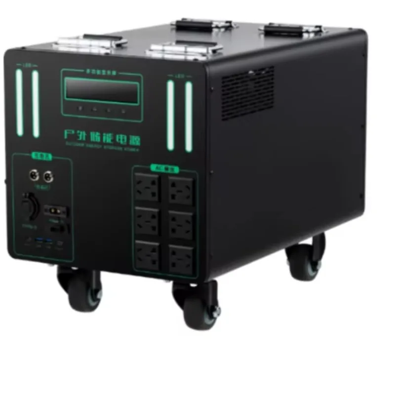 

220V Portable Power Station Large Capacity Solar Generator For Outdoor Camping Travel Home And Emergency Backup Use Lifepo4
