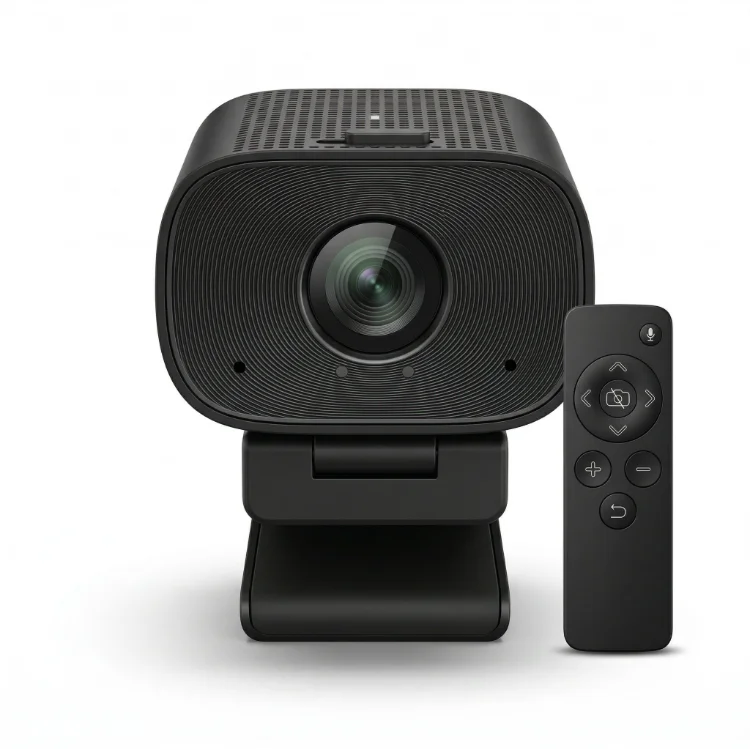 4K 60fps All in One Remote Control USB Webcam Intercom With Speaker For Online Teaching Conference Live Broadcast