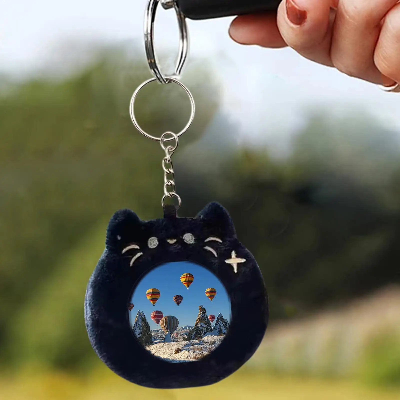 cute badge protective bag cat fox Plush Photocard Holder Badge Cover Case Portable Pendant for Credit Card Pin Business Cards