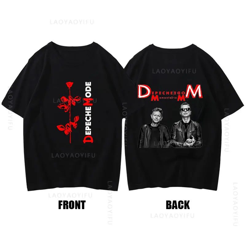 2024 Hot Sale Depeche Mode Theme 100%Cotton T Shirt Summer O-neck Streetwear Print Tops Unique Unisex Hip-hop Short Sleev Tees