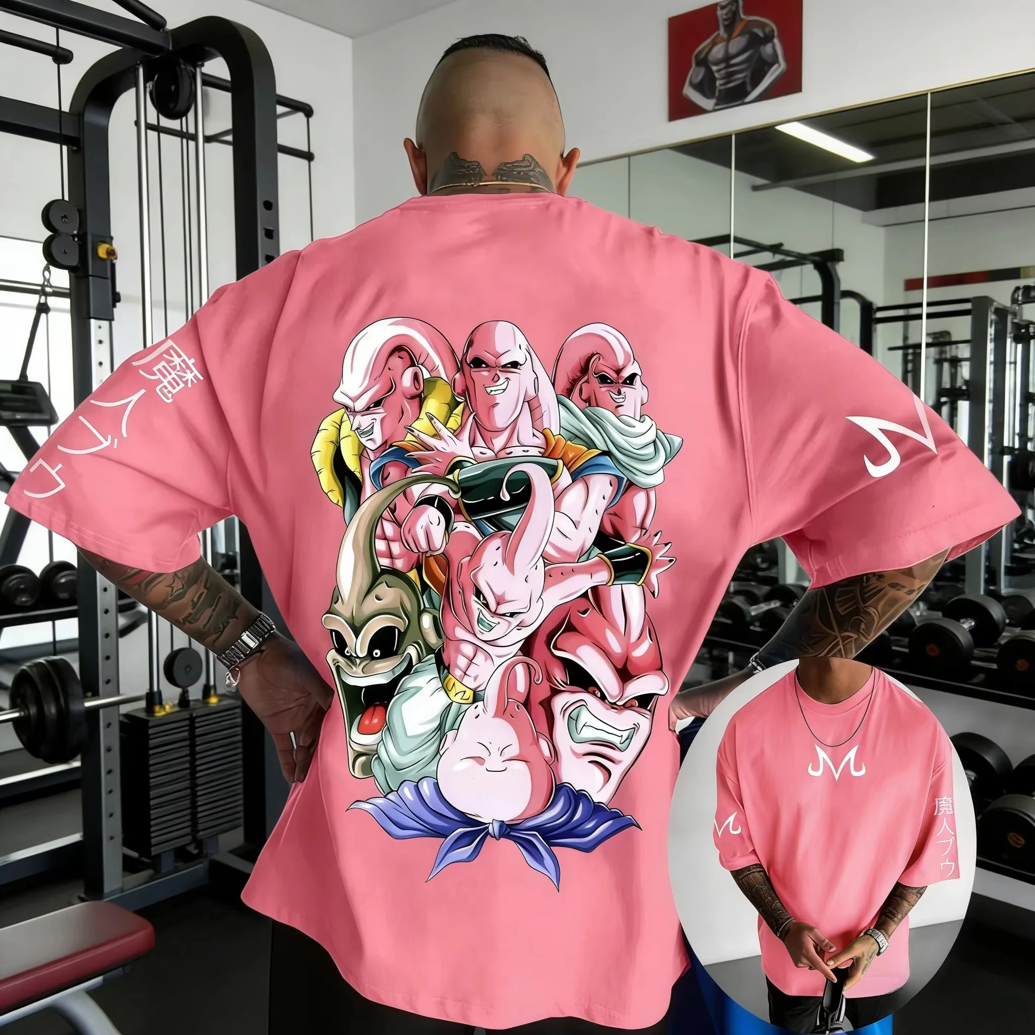 2026 New Dragon Ball Gogeta Gohan Broly Goku Majin Buu Printed Short Sleeve T-shirt Men's and Women's T-shirt Men's Top T-shirt