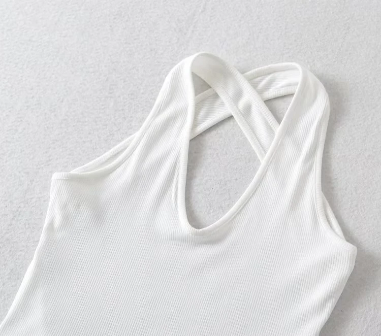 Seksowny komplet z dekoltem w serek, damski wyszczuplający top na ramiączkach, krzyżowany na plecach, spodnie z wysokim stanem, styl uliczny.