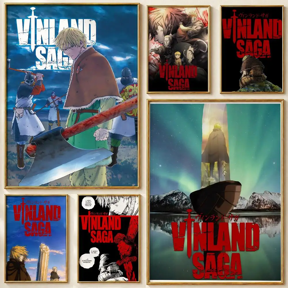 V-Vinland S-Saga Poster HD Print Wall Art for Bedroom Living Room Office Bar Home Decor Aesthetic Print