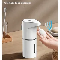 Healthy ABS Material White Automatic Foam Soap Dispensers Bathroom Kitchen Smart Washing Hand Machine USB Charging Long-term Use